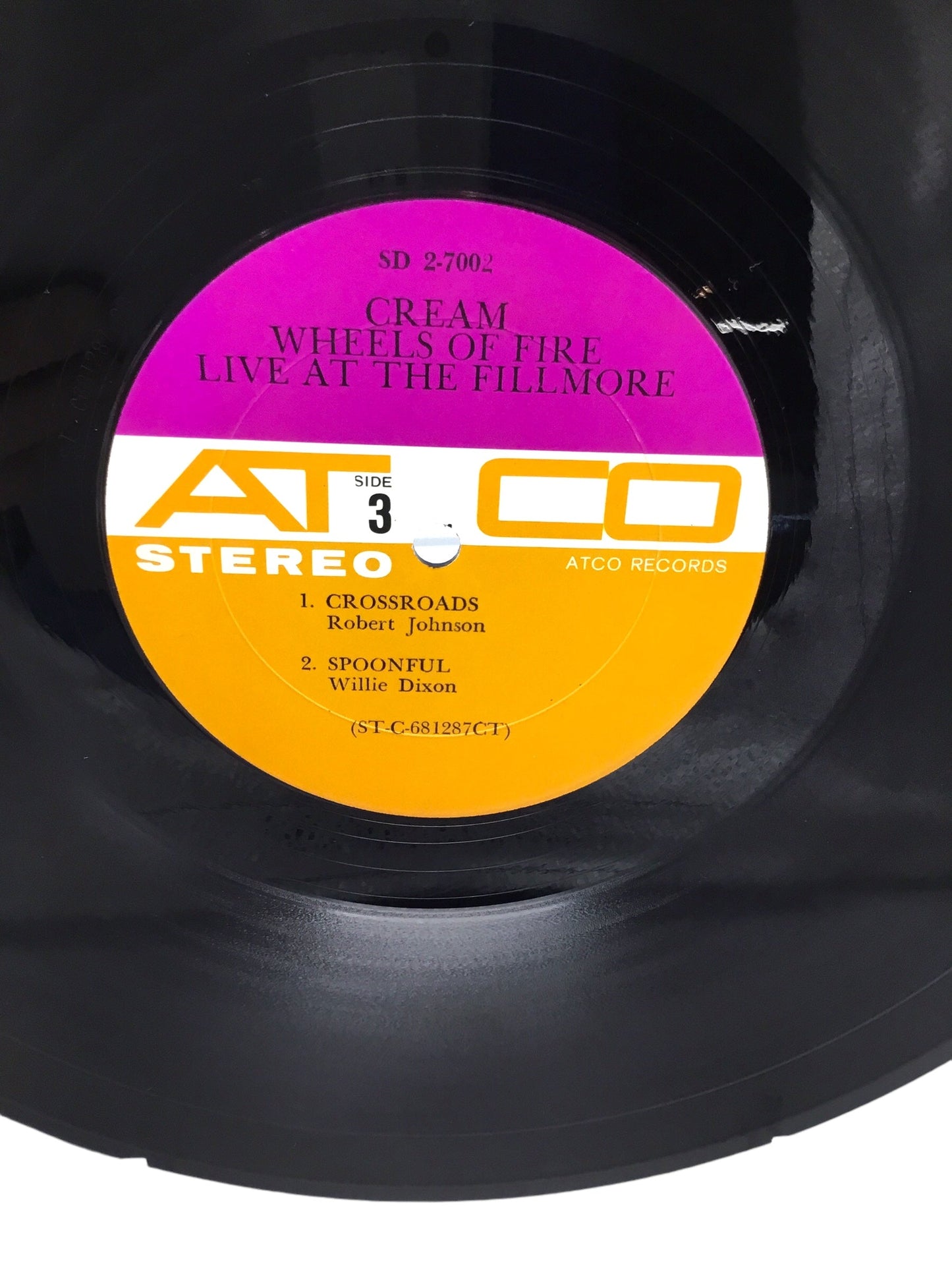 Cream - Wheels of Fire 2 Lp Original Stereo Pressing SD-2-700 Gatefold Cover Holograph-PSYCH ATCO TRI-TONE Label