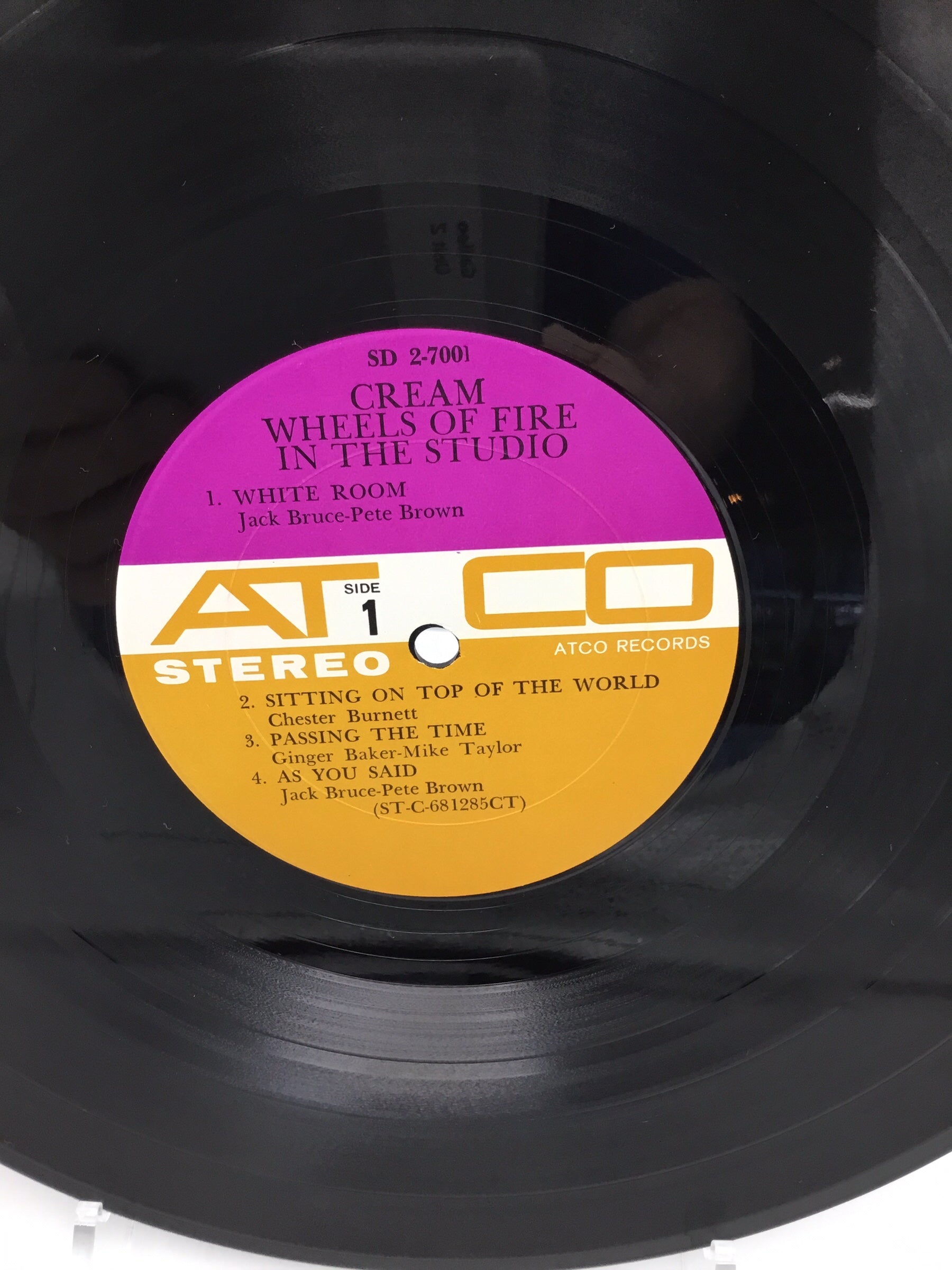 Cream - Wheels of Fire 2 Lp Original Stereo Pressing SD-2-700 Gatefold Cover Holograph-PSYCH ATCO TRI-TONE Label