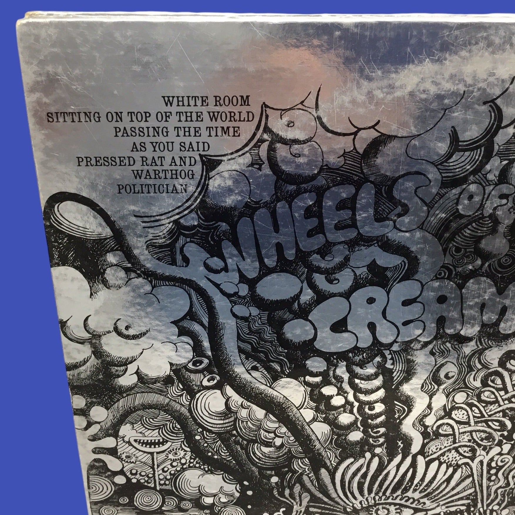 Cream - Wheels of Fire 2 Lp Original Stereo Pressing SD-2-700 Gatefold Cover Holograph-PSYCH ATCO TRI-TONE Label