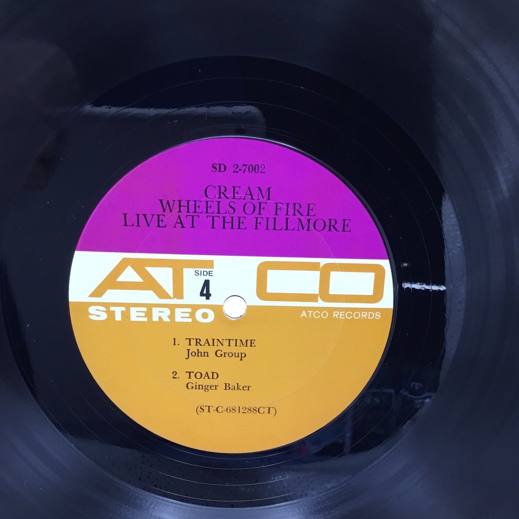 Cream - Wheels of Fire 2 Lp Original Stereo Pressing SD-2-700 Gatefold Cover Holograph-PSYCH ATCO TRI-TONE Label