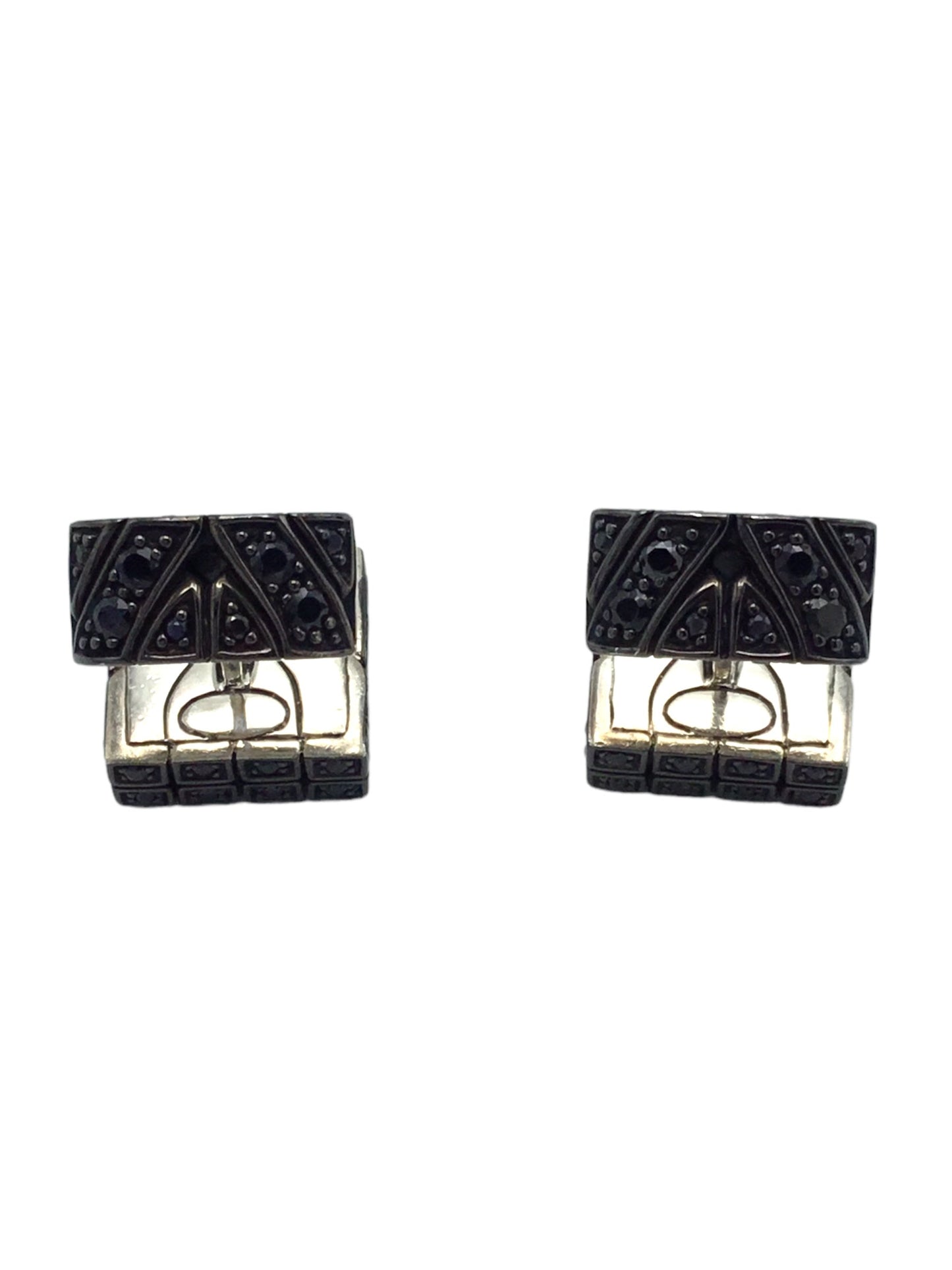 Cufflinks Designer John Hardy Sterling Silver Pair