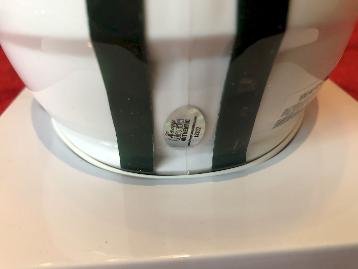 Curtis Martin Signed Jets Mini Helmet Shadowbox – HOF Inscription, Card, & COA