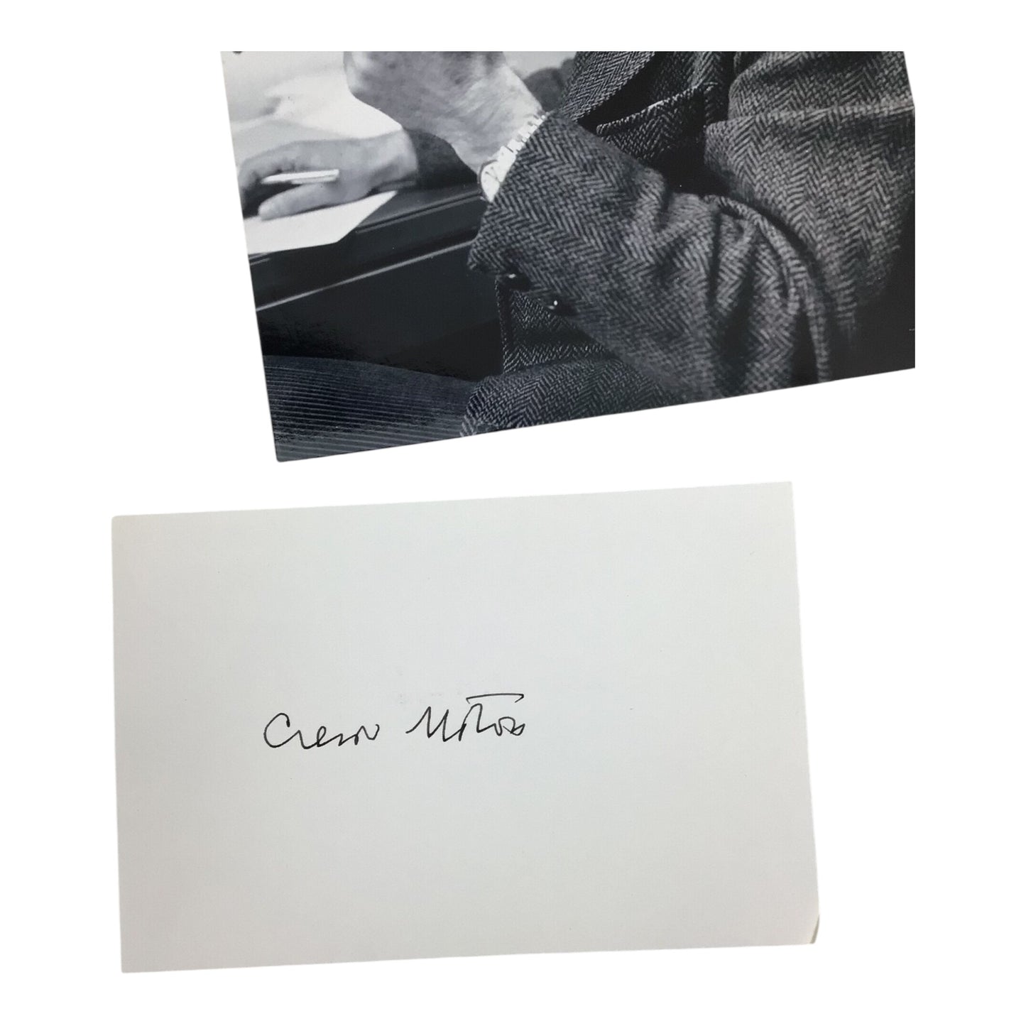 Czesław Miłosz Signed 4x6 Index Card JSA Certified Nobel Prize Winner