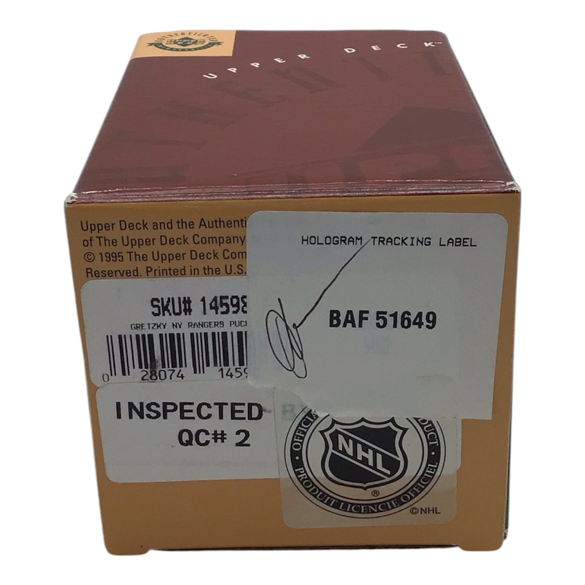 New York Rangers Wayne Gretzsky Signed Hockey Puck - Upper Deck Authenticated