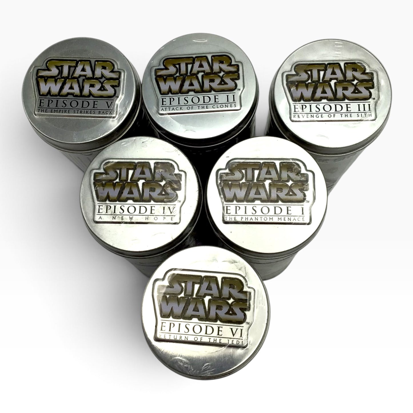 Burger King 2005 Star Wars Complete the Saga Watches Set of 6 – Sealed Tins – Vintage Collectible