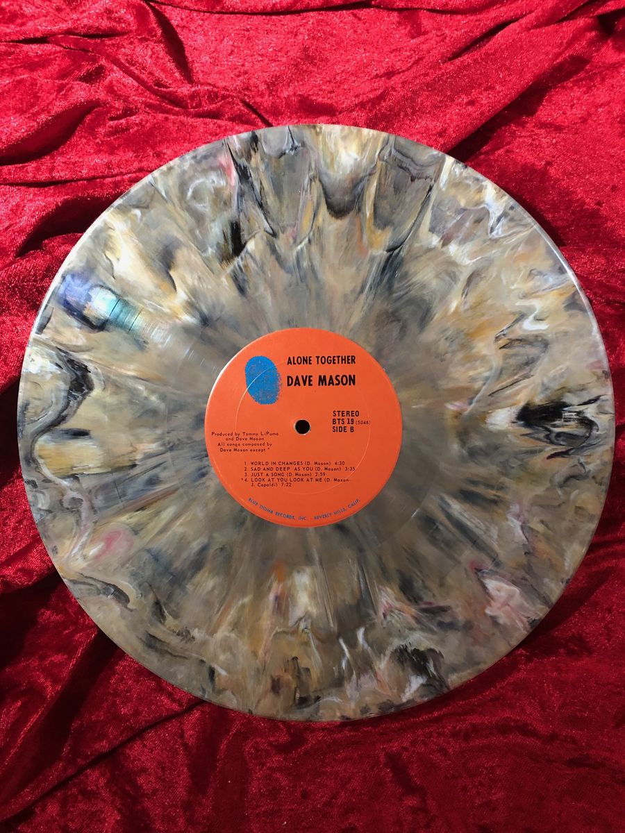 DAVE MASON- Alone Together 1970 Blue Thumb Records color vinyl 33 LP Album