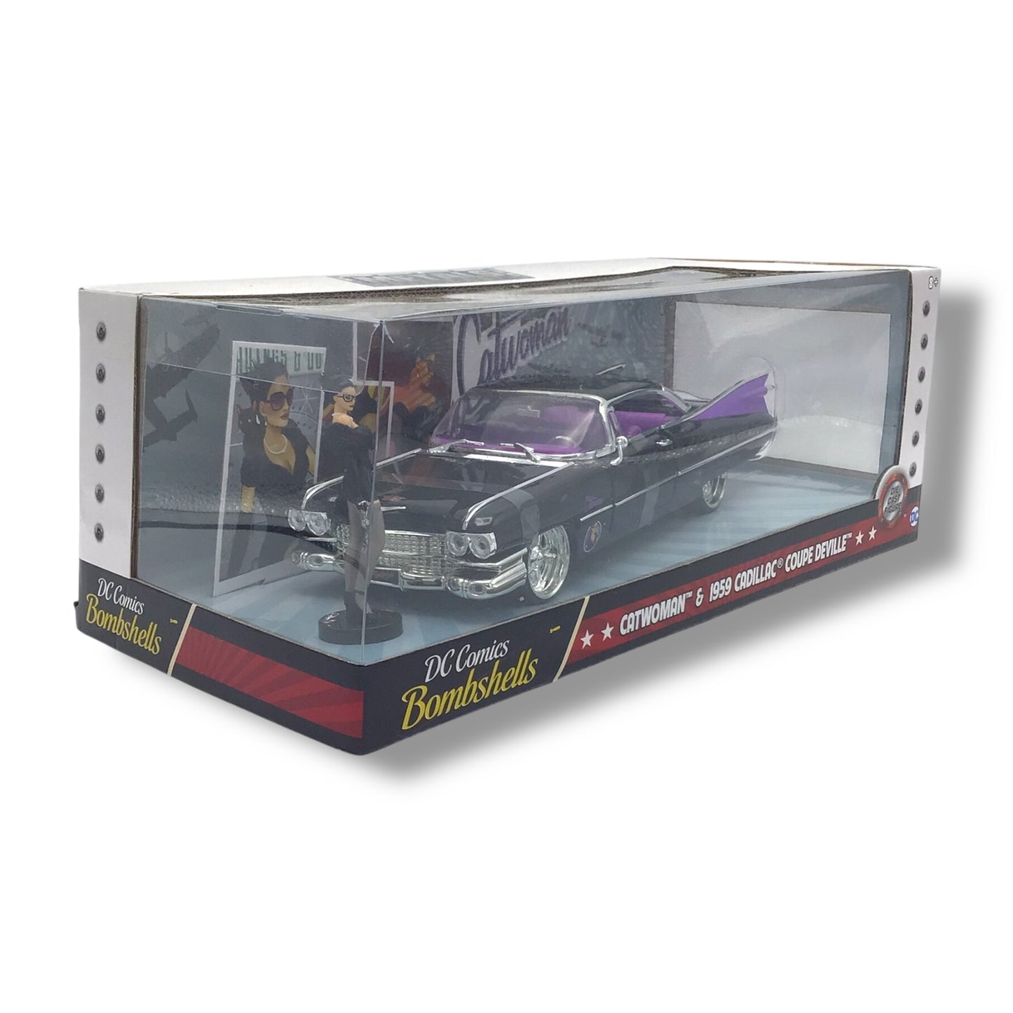 DC Comics Bombshells - Catwoman & 1959 Cadillac Coupe Deville Die Cast Set