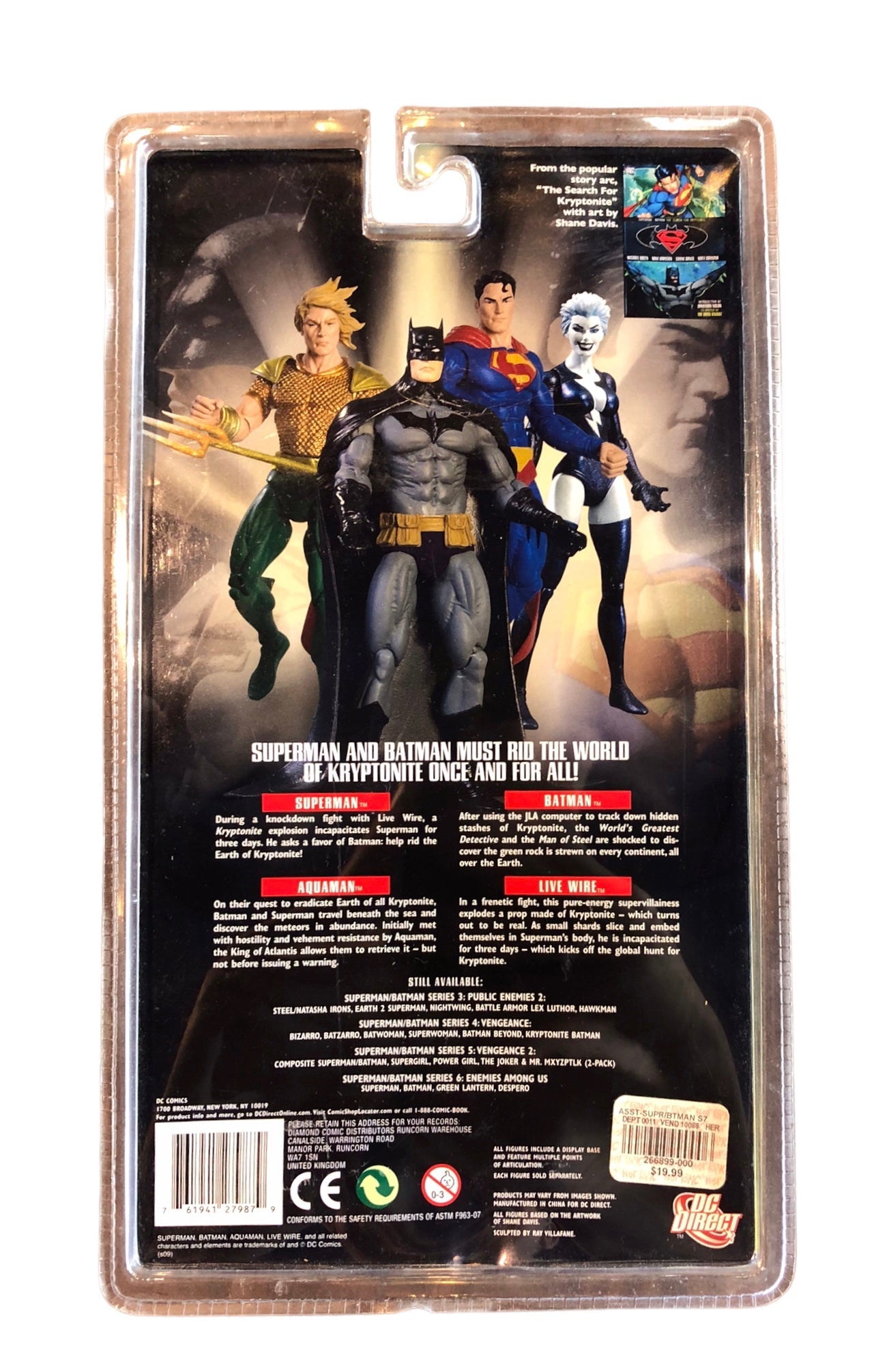 DC Direct Superman/Batman Search For Kryptonite Aquaman Action Figure Series 7