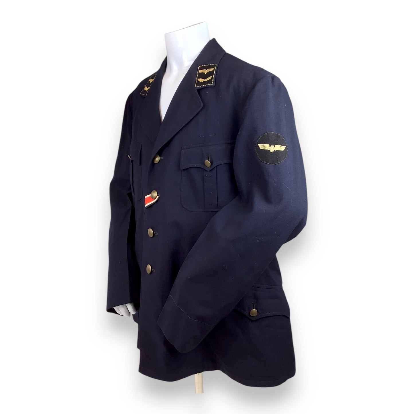 DDR Federal Railroad Officer Jacket w/ Iron Cross – WWII Veteran’s Uniform