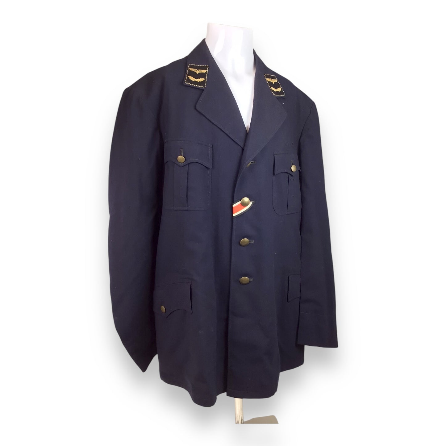 DDR Federal Railroad Officer Jacket w/ Iron Cross – WWII Veteran’s Uniform