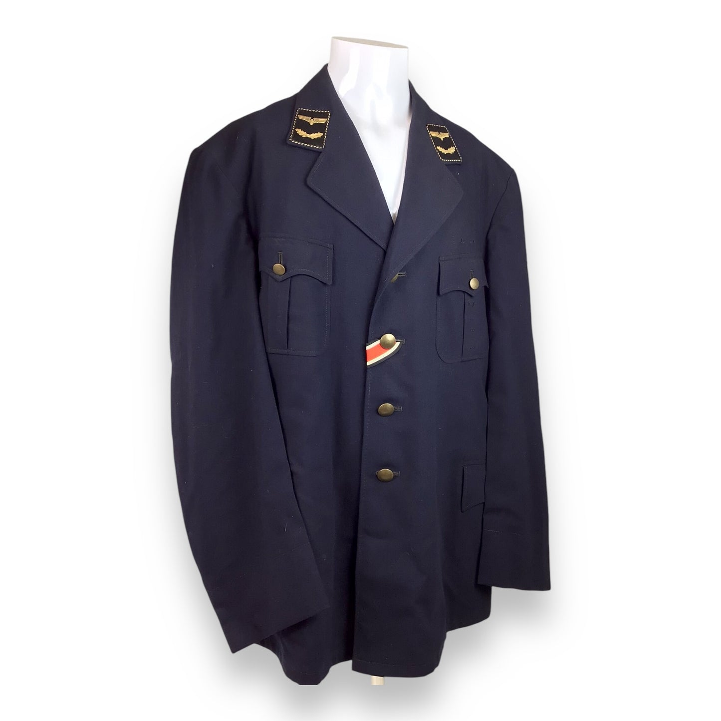 DDR Federal Railroad Officer Jacket w/ Iron Cross – WWII Veteran’s Uniform