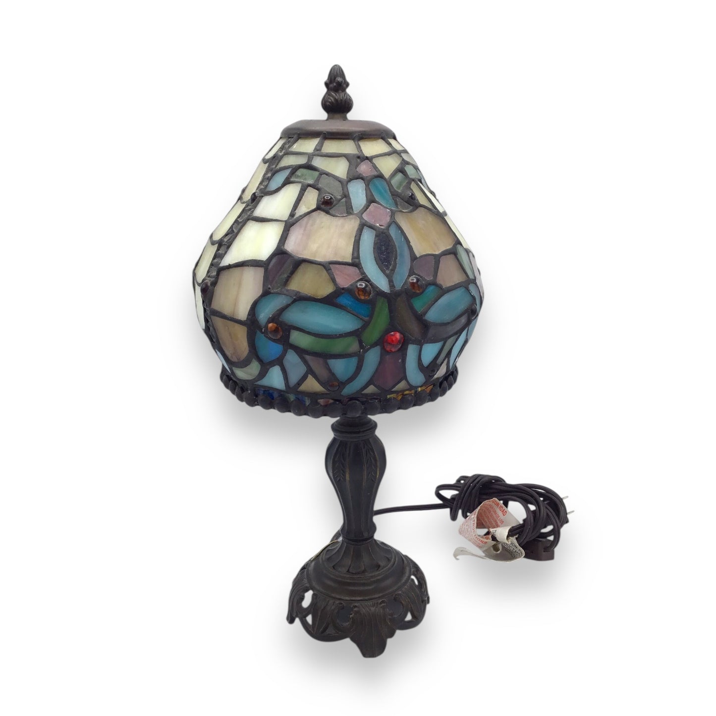 Dale Tiffanys Inc. Antiques Roadshow Lamp - Art Nouveau Stained Glass Desk Lamp Accent Light