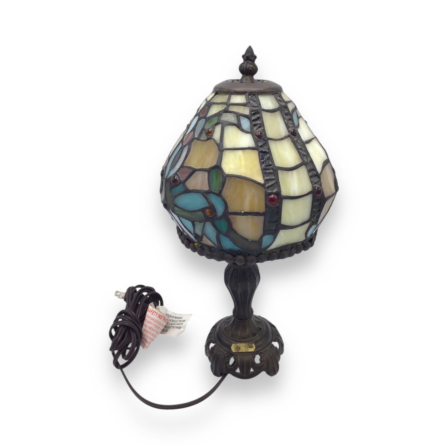 Dale Tiffanys Inc. Antiques Roadshow Lamp - Art Nouveau Stained Glass Desk Lamp Accent Light