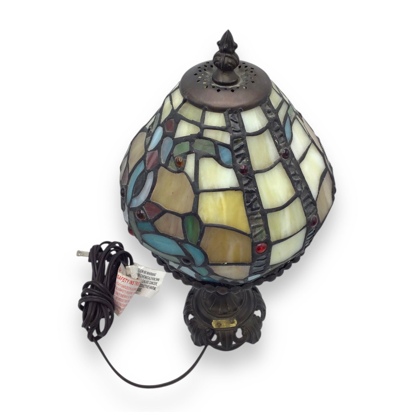 Dale Tiffanys Inc. Antiques Roadshow Lamp - Art Nouveau Stained Glass Desk Lamp Accent Light