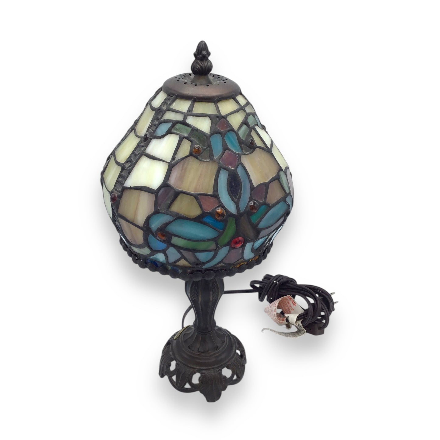 Dale Tiffanys Inc. Antiques Roadshow Lamp - Art Nouveau Stained Glass Desk Lamp Accent Light
