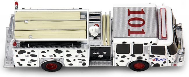 'Dalmatian' eToys Inferno Pumper - Code 3 Ferrara Diecast 1/64 Fire Engine New