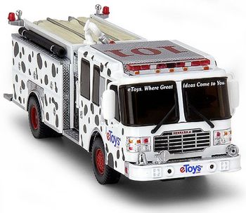 'Dalmatian' eToys Inferno Pumper - Code 3 Ferrara Diecast 1/64 Fire Engine New