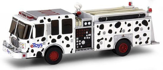 'Dalmatian' eToys Inferno Pumper - Code 3 Ferrara Diecast 1/64 Fire Engine New