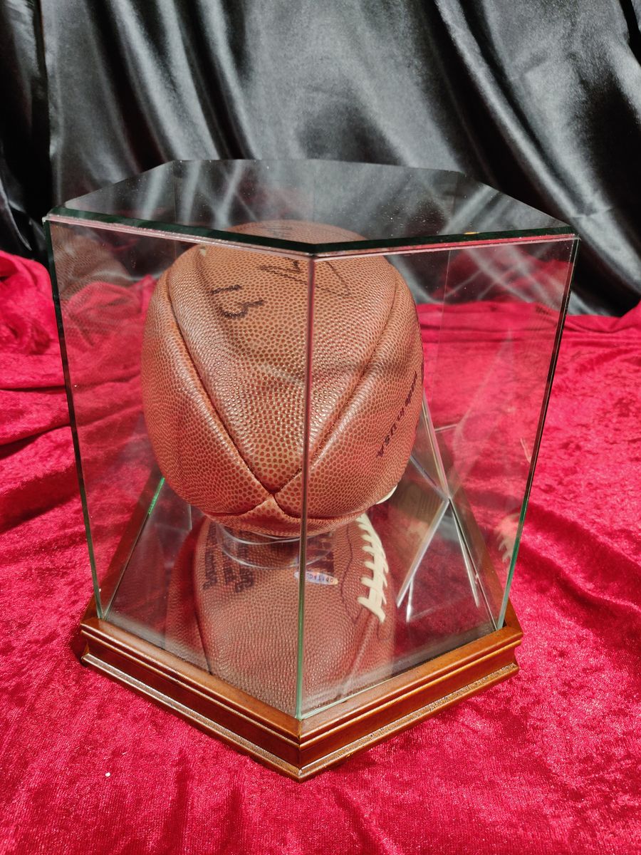 Dan Marino Autographed Football in Display Case Upper Deck Certified