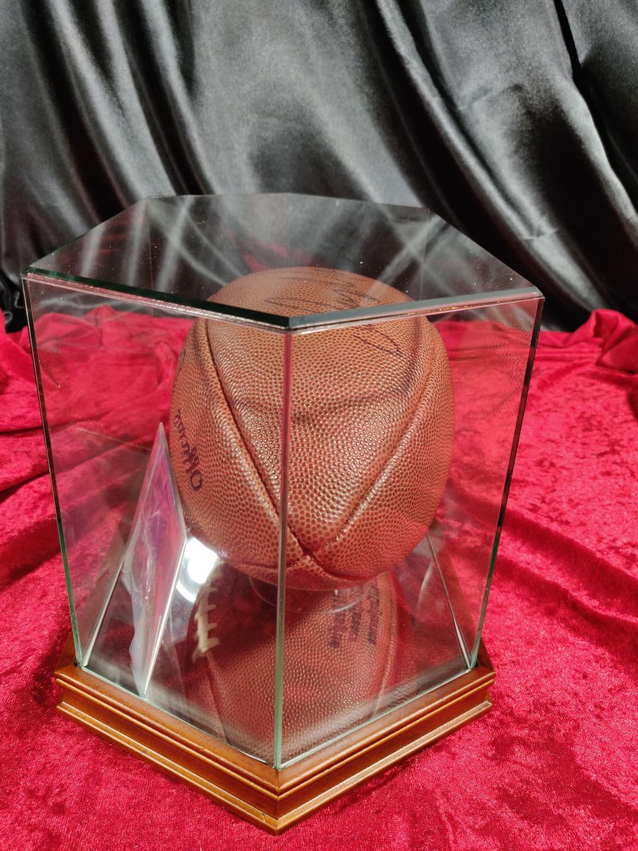 Dan Marino Autographed Football in Display Case Upper Deck Certified