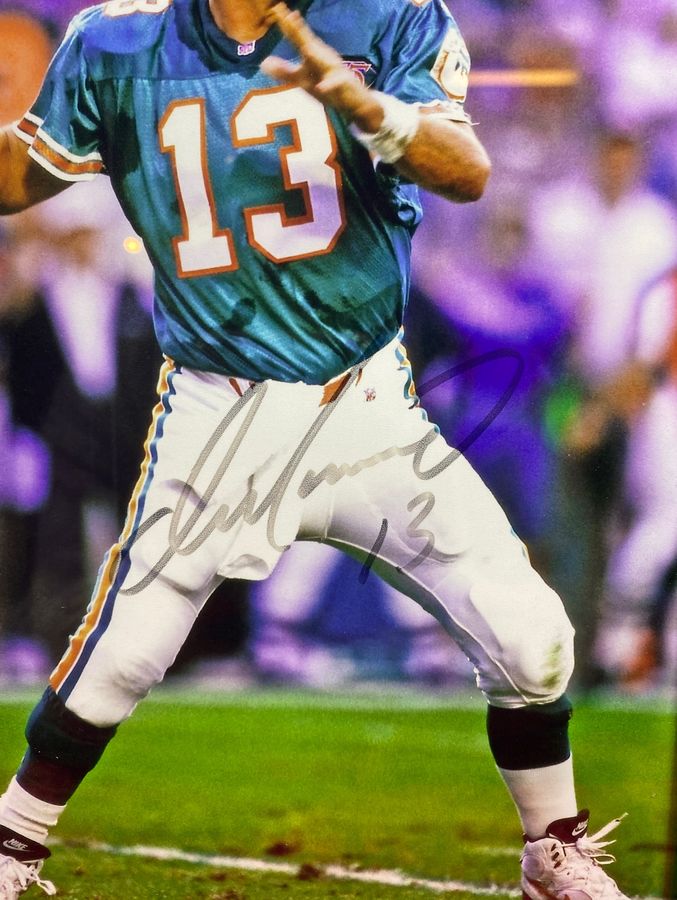 Dan Marino Autographed Photo 8x10 Framed Miami Dolphins NFL Collectible