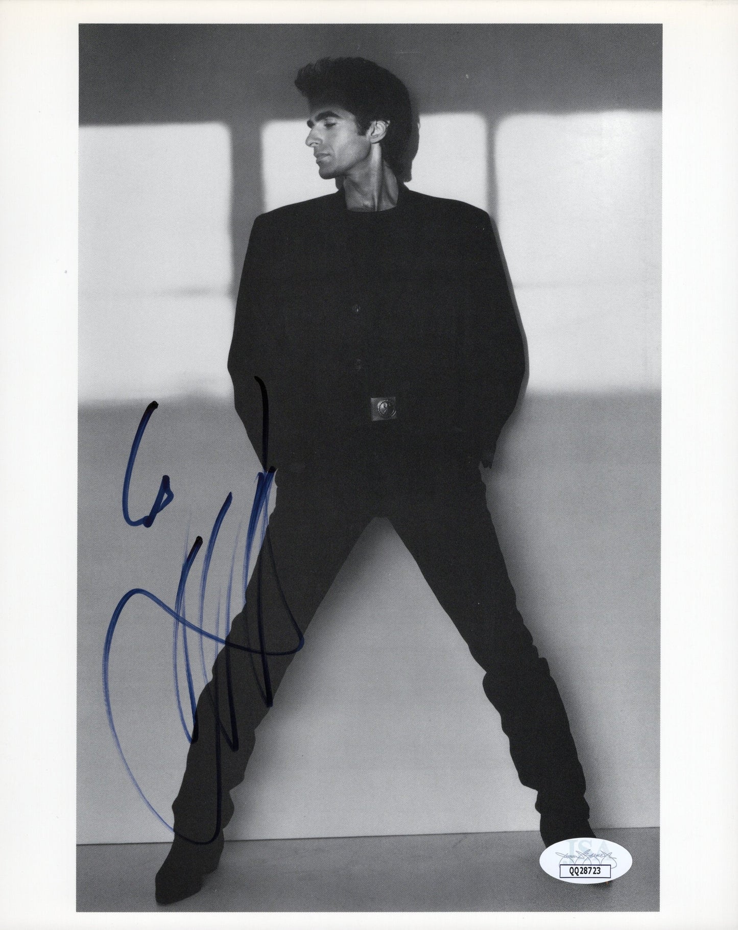 David Copperfield Signed 8x10 Photo Standing Pose JSA Certified Authentic