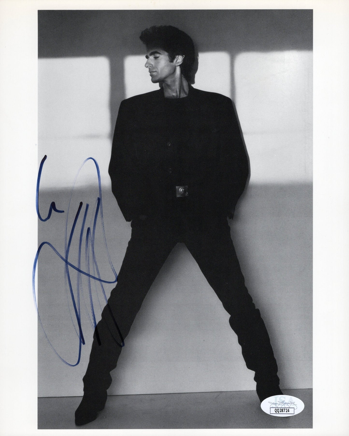 David Copperfield Signed 8x10 Photo Standing Pose JSA Certified Authentic