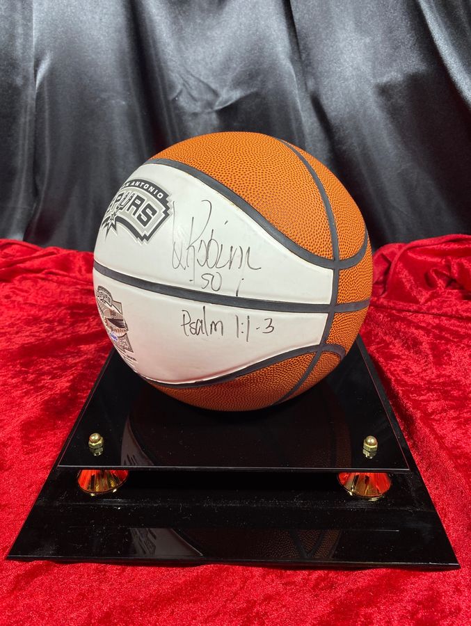 David Robinson NBA Autographed Basketball JSA COA