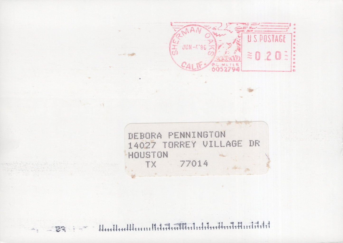 David Schwimmer Signed Postcard 4x6 B&W, David Schwimmer Autograph, Early Photo from Friends