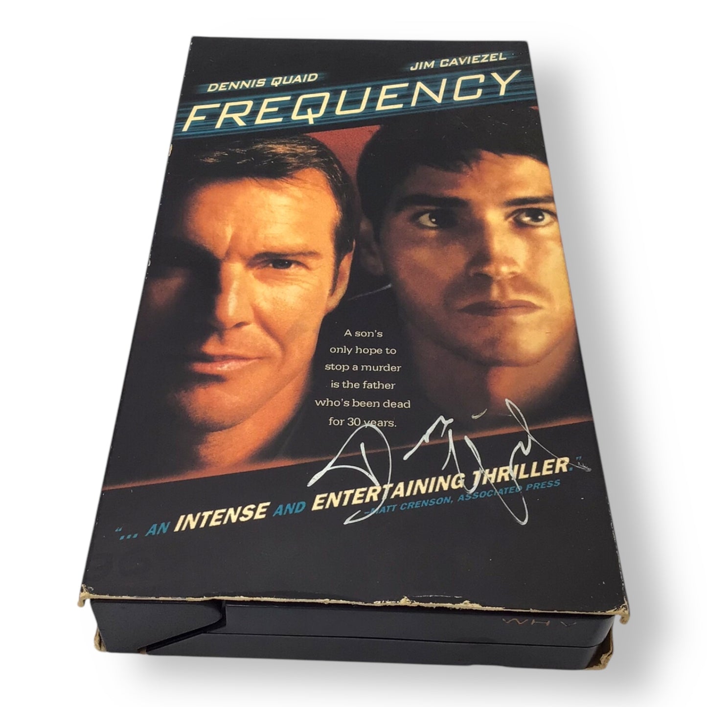 Dennis Quaid Signed Frequency VHS – JSA Authenticated, Rare