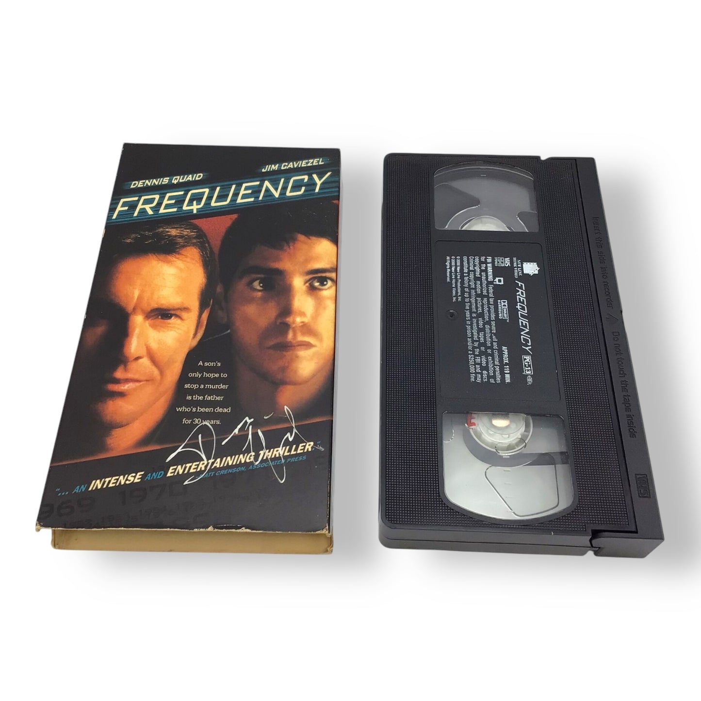 Dennis Quaid Signed Frequency VHS – JSA Authenticated, Rare
