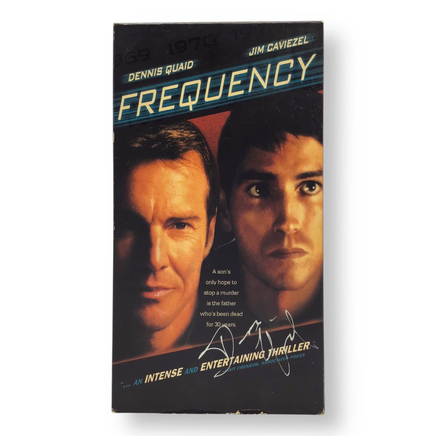 Dennis Quaid Signed Frequency VHS – JSA Authenticated, Rare