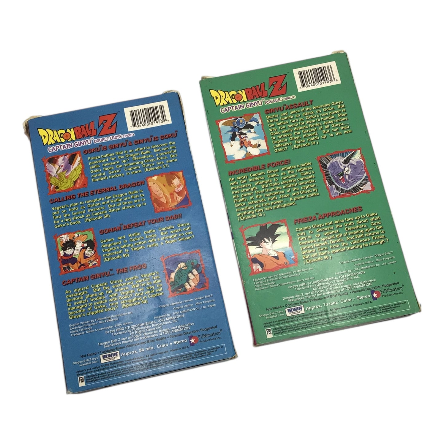 Dragon Ball Z Captain Ginyu Saga VHS Collection – 2-Tape Set (Funimation)