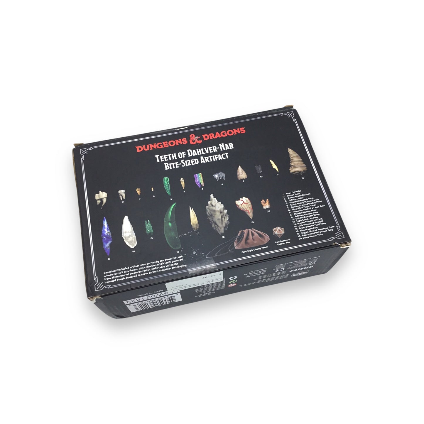 Dungeons & Dragons Teeth of Dahlver-Nar – Bite-Sized Artifact Life-Sized Fantasy Teeth Replicas