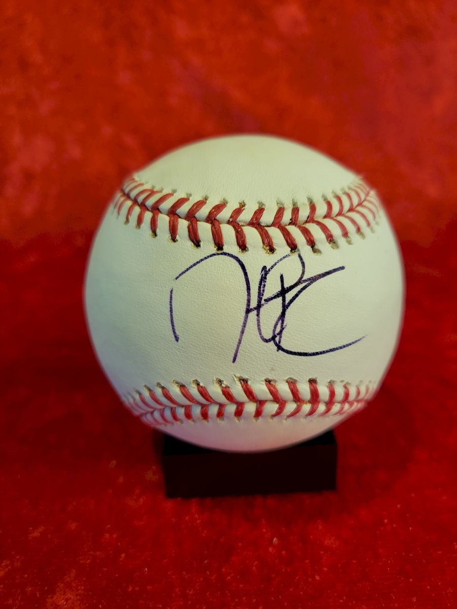 Dustin Pedroia Autographed Baseball Card