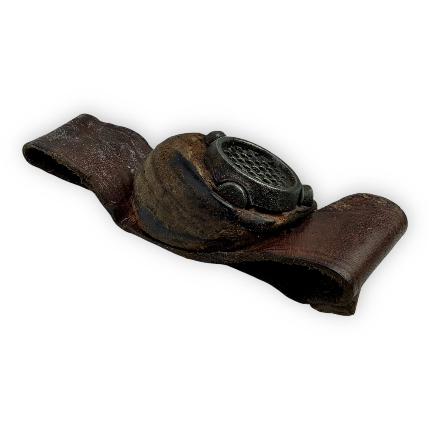 Early 1900s Sailmaker's Tool - Leather and Metal Construction