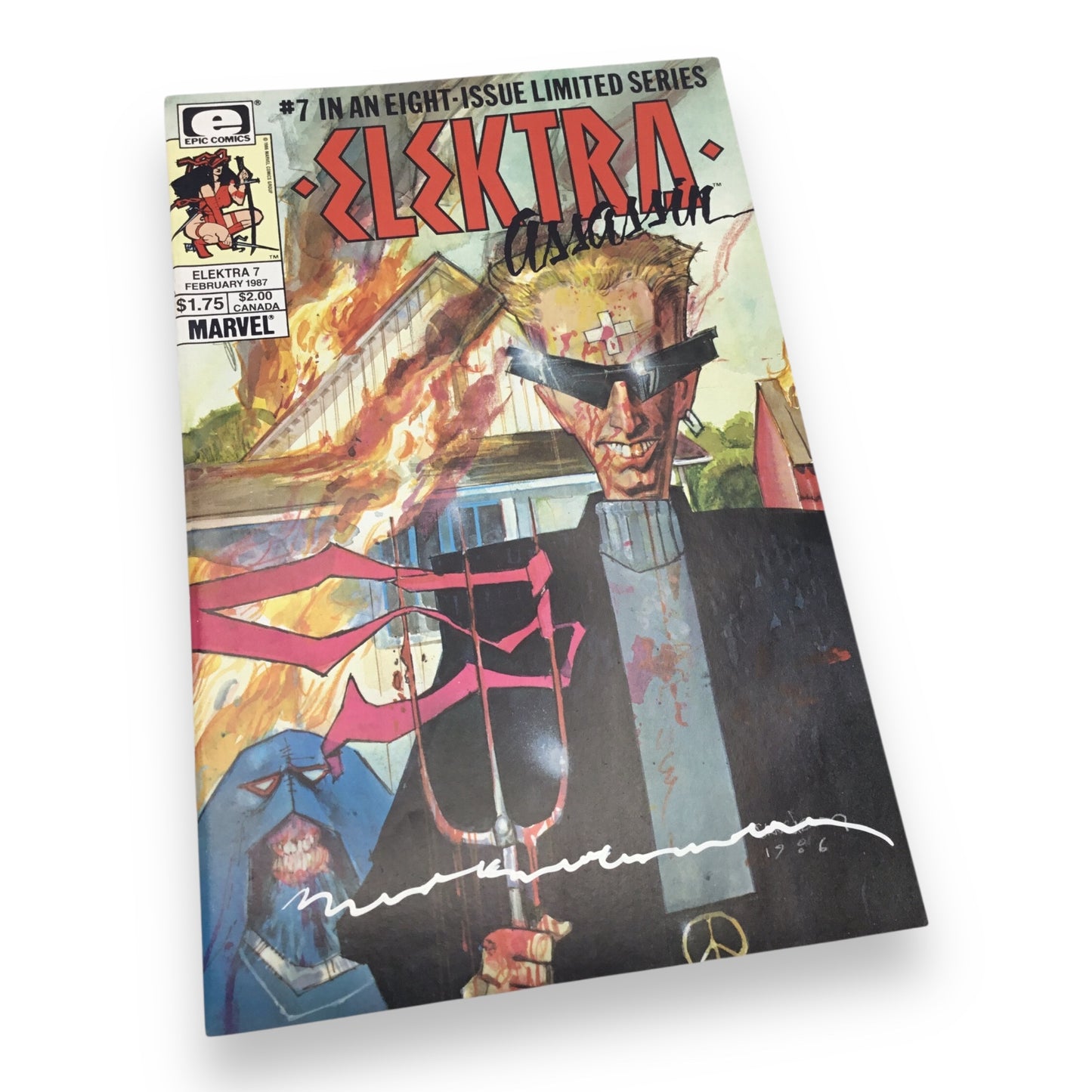 Elektra #1–8 Complete Set (1986, Marvel Comics) Signed by Mark A. Nelson