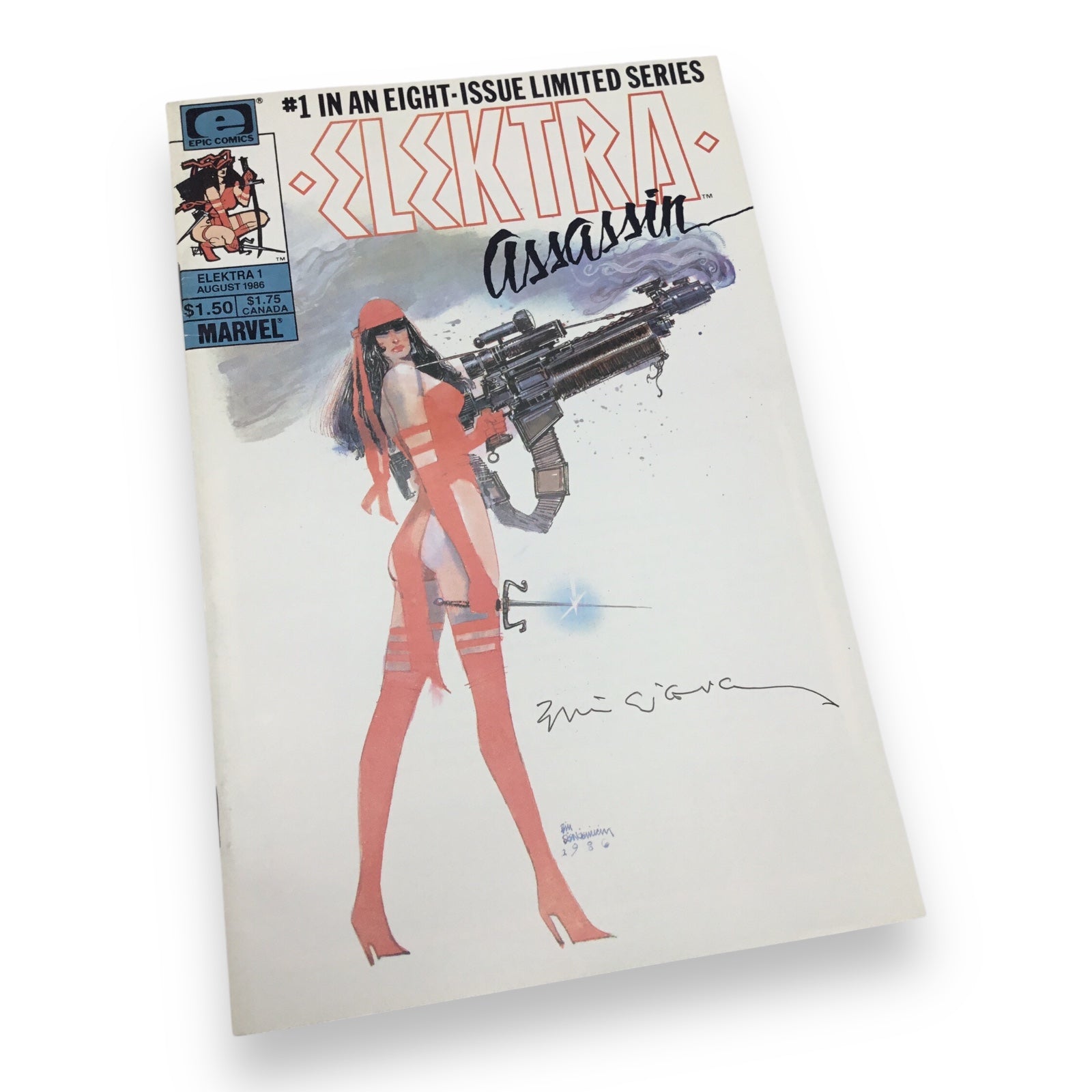 Elektra #1–8 Complete Set (1986, Marvel Comics) Signed by Mark A. Nelson