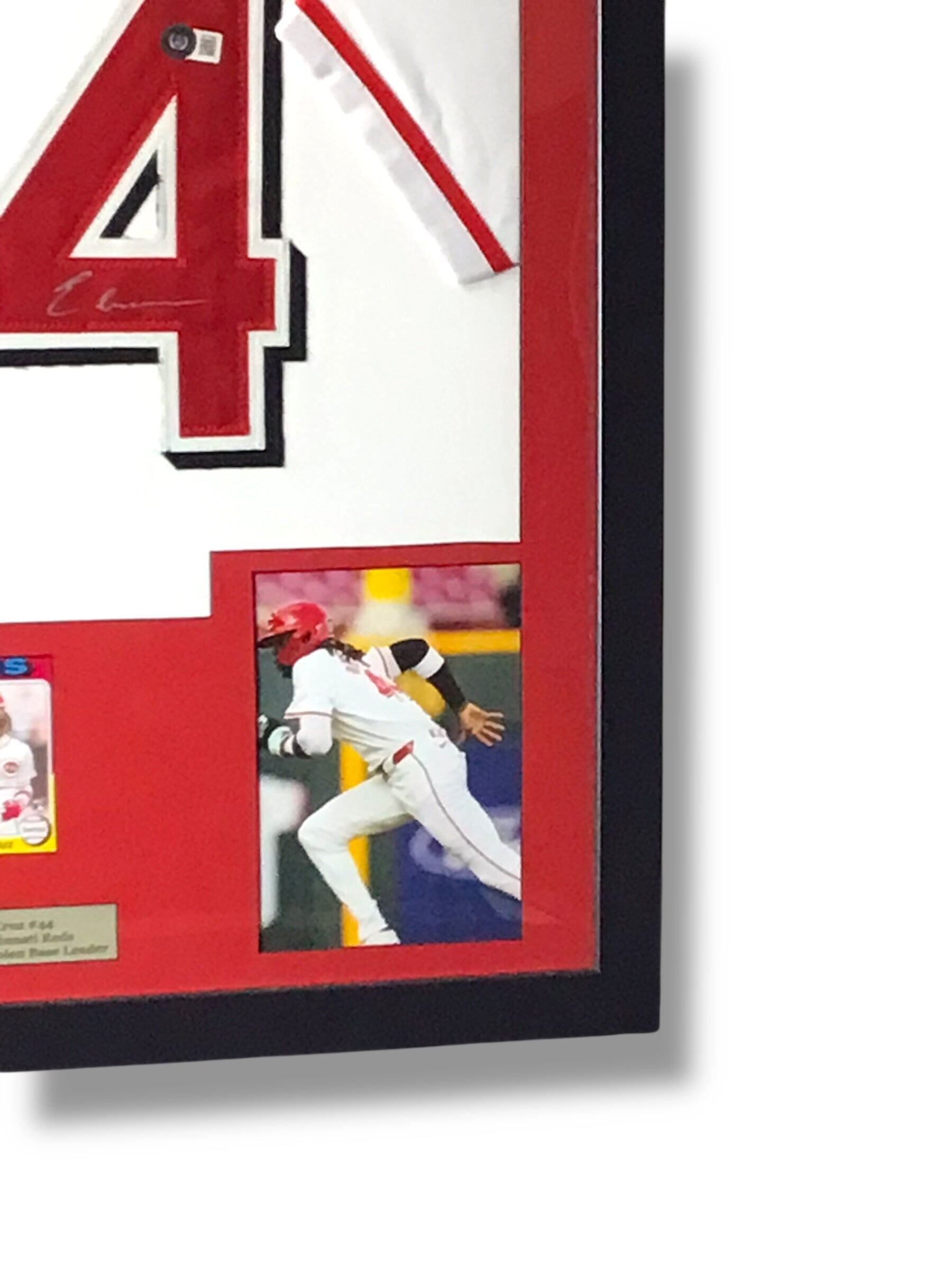 Elly De La Cruz Signed Custom Framed Jersey w/ Beckett Cert & Topps RC Card