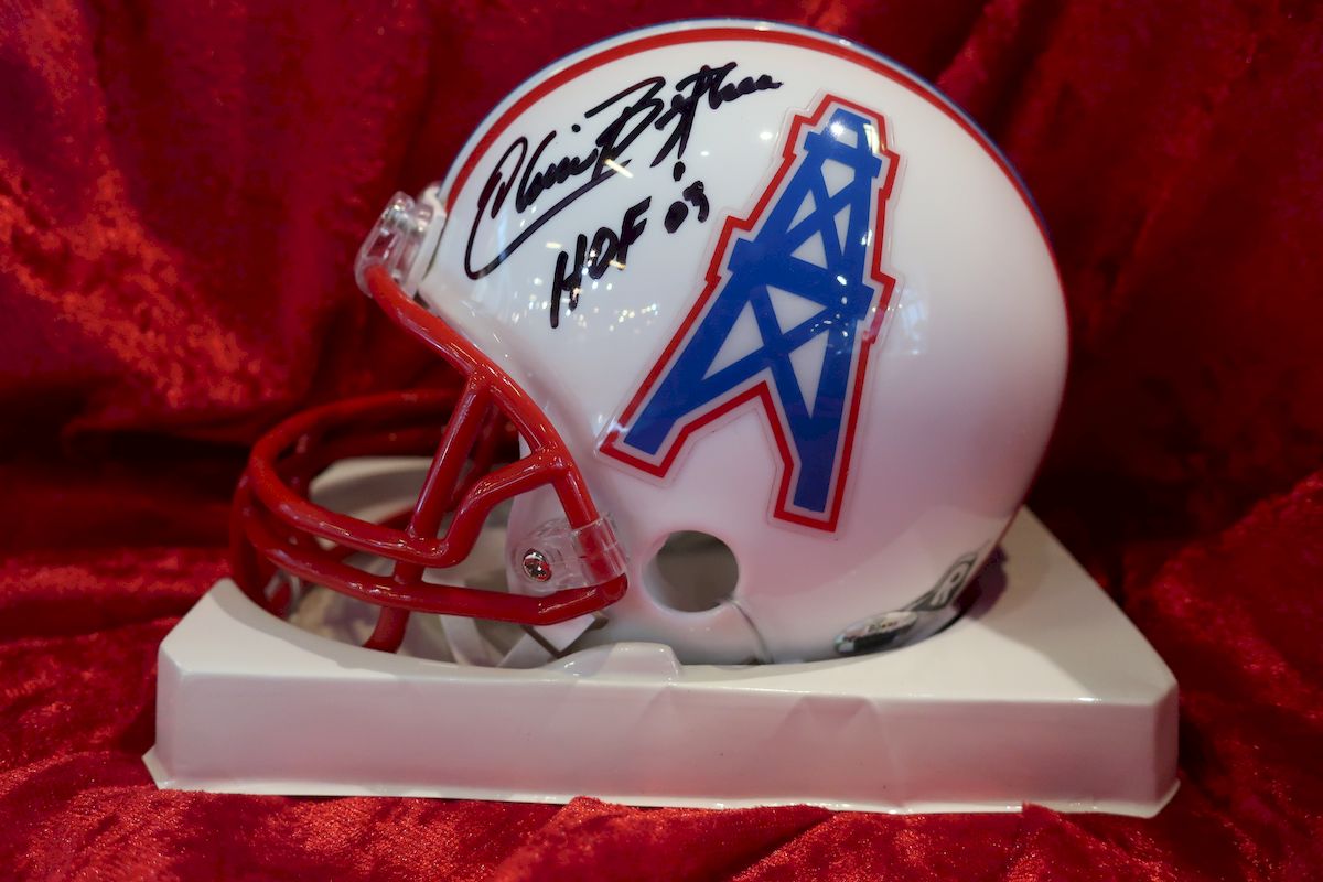 Elvin Bethea Oilers Autographed Certified Authentic Football Mini Helm –  Collectors Crossroads