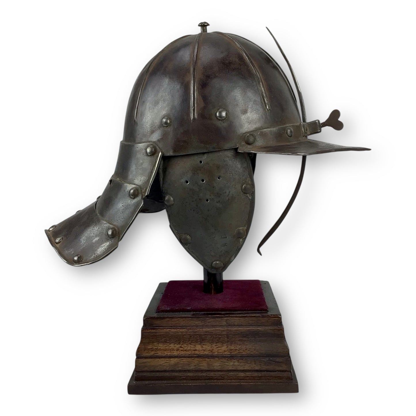 English Cromwellian Lobster-Tail Burgonet Helmet - Circa 1630-1660
