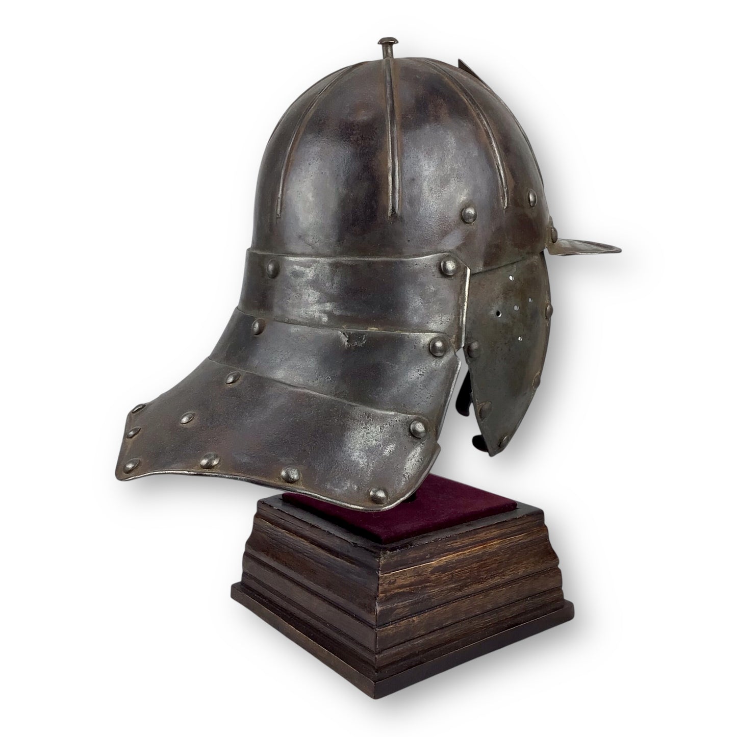 English Cromwellian Lobster-Tail Burgonet Helmet - Circa 1630-1660