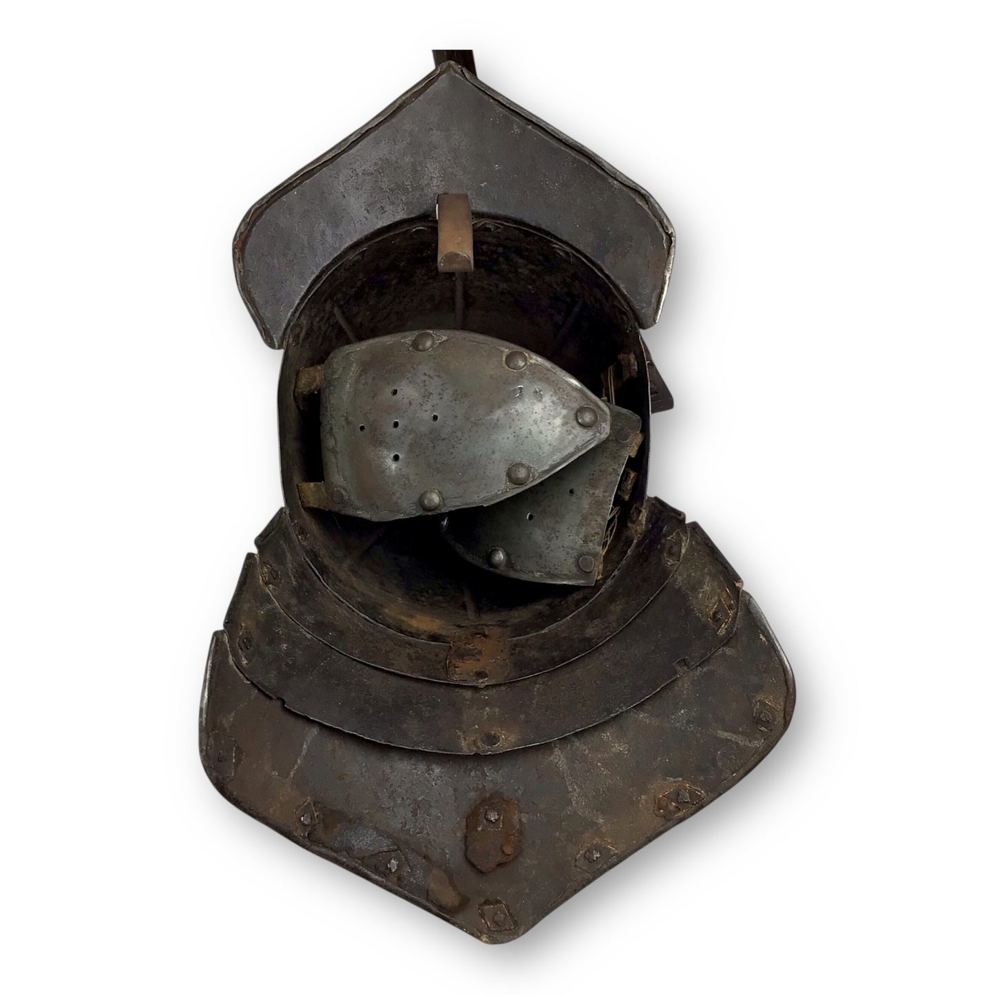 English Cromwellian Lobster-Tail Burgonet Helmet - Circa 1630-1660