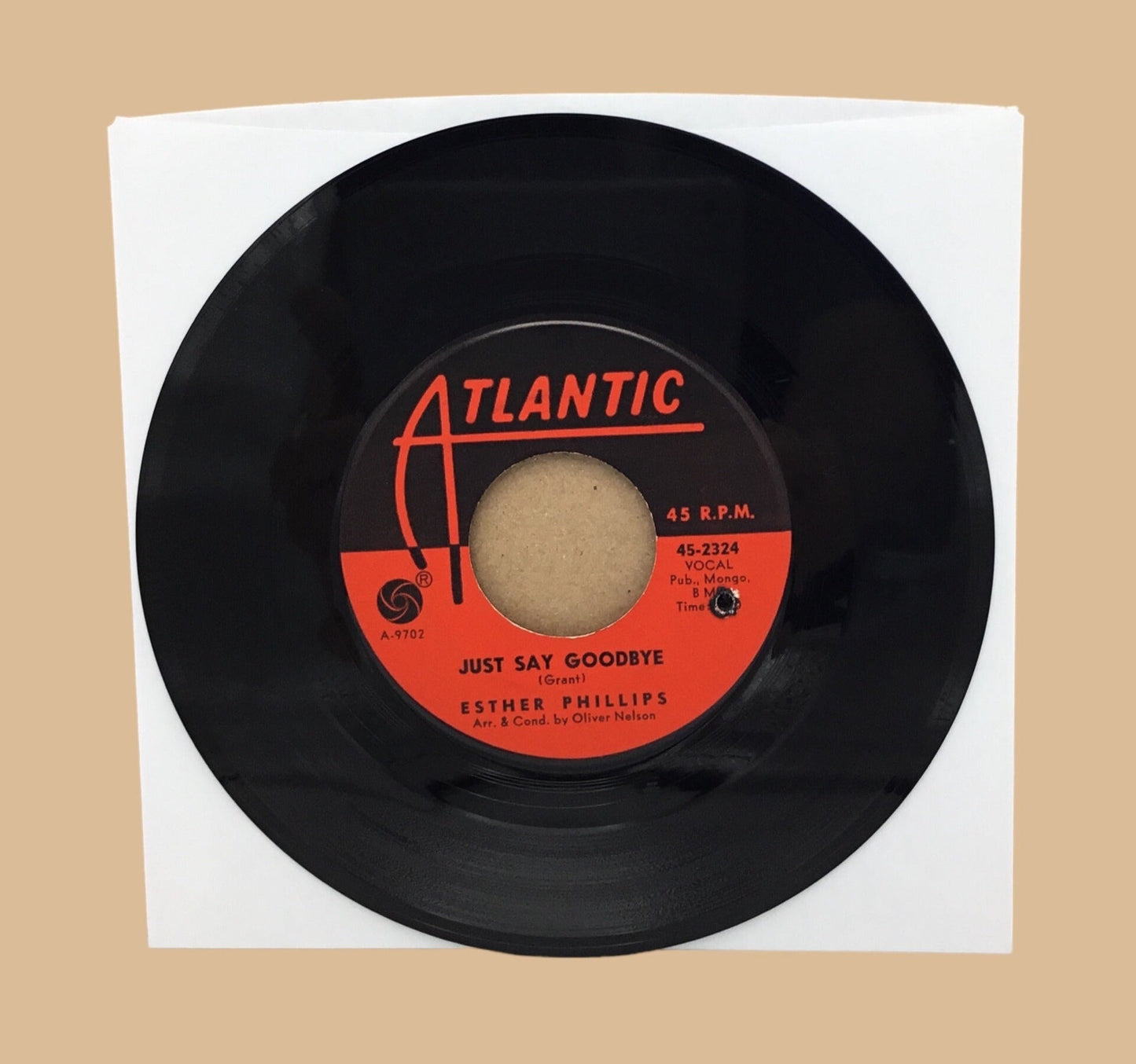 Esther Phillips Northern Soul 45 Record on Atlantic - I Could Have Told You / Just Say Goodbye NM- Drill Hole