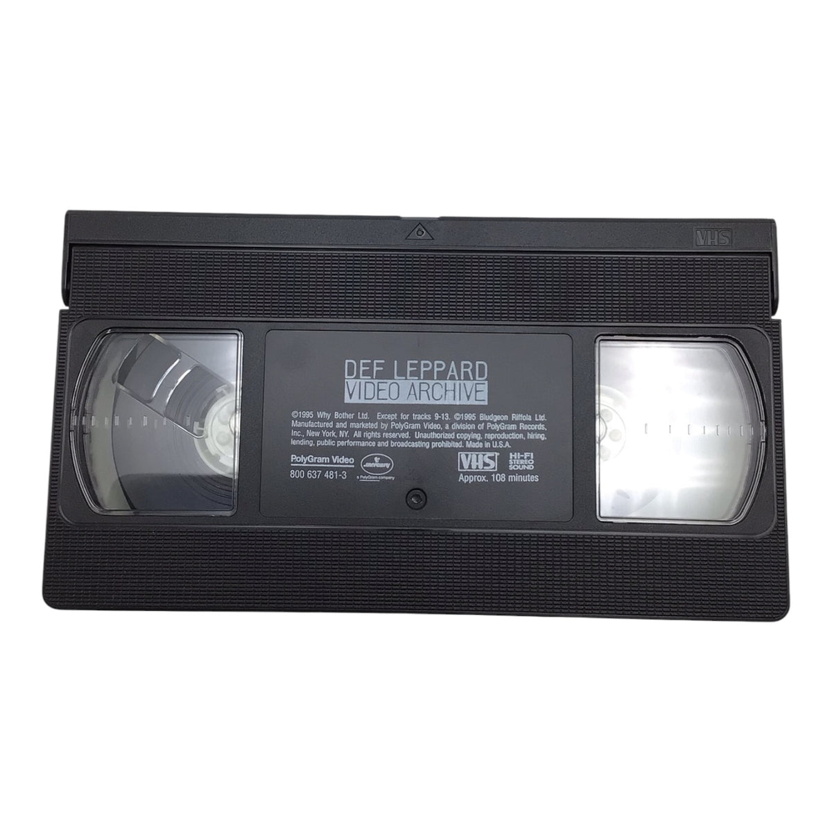 Def Leppard 1993-1995 Video Archive VHS Tape