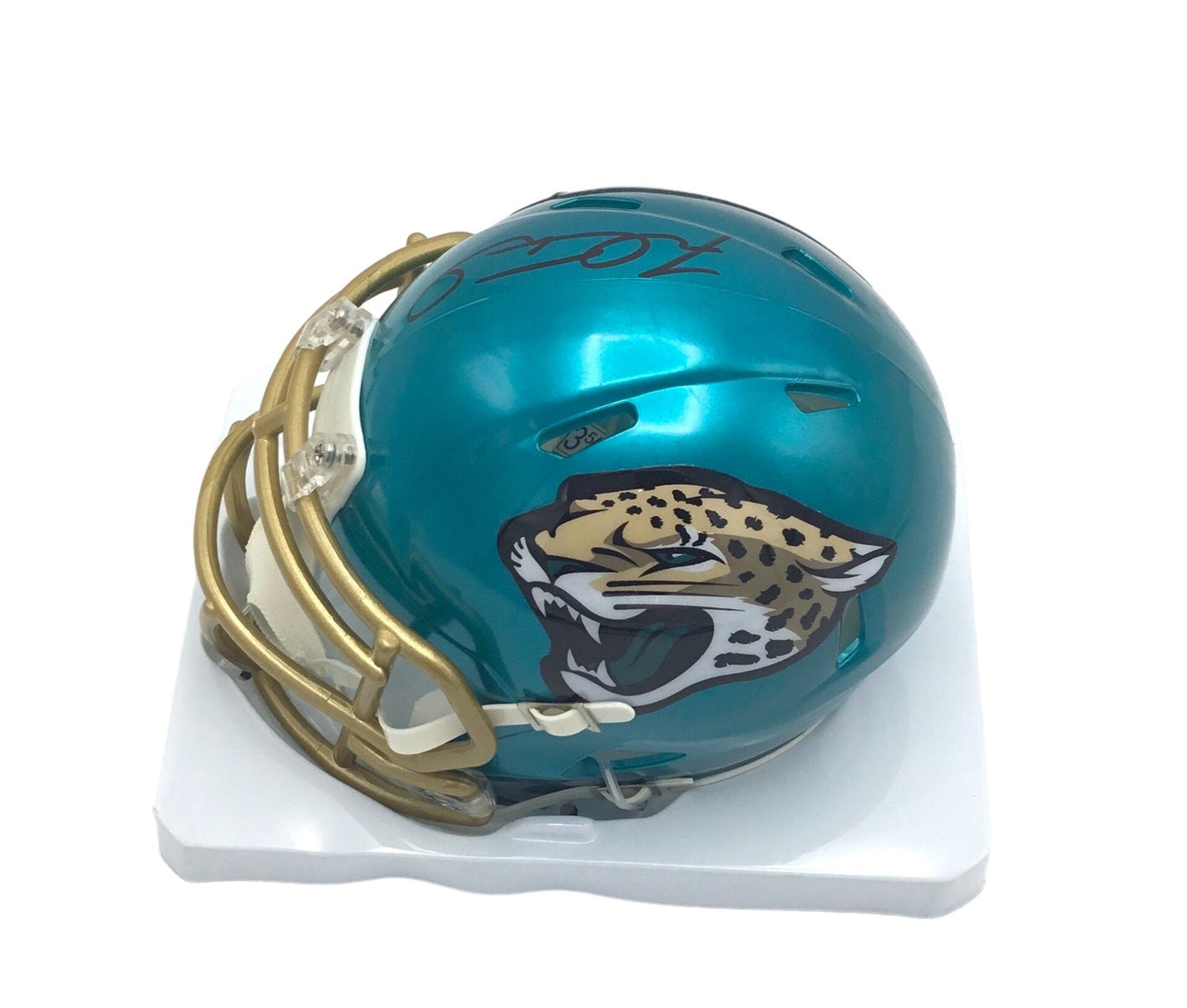 FRED TAYLOR SIGNED JACKSONVILLE JAGUARS FLASH SPEED AUTHENTIC HELMET JSA