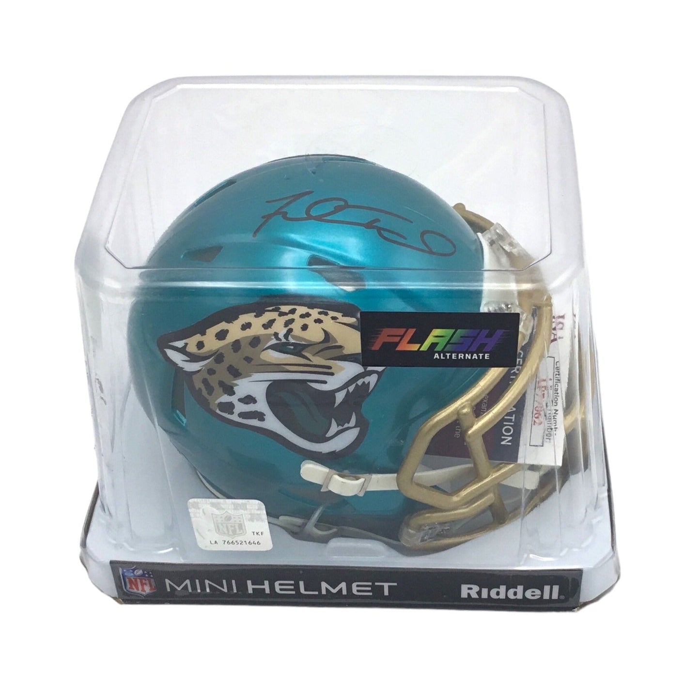 FRED TAYLOR SIGNED JACKSONVILLE JAGUARS FLASH SPEED AUTHENTIC HELMET JSA