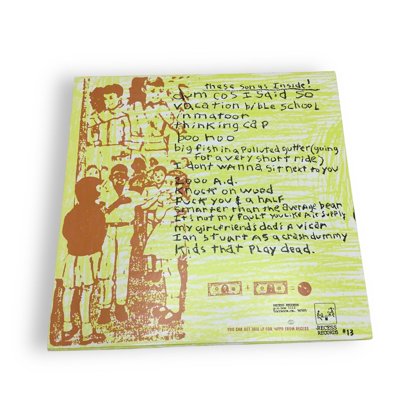 F.Y.P dance my dunce LP Recess Records