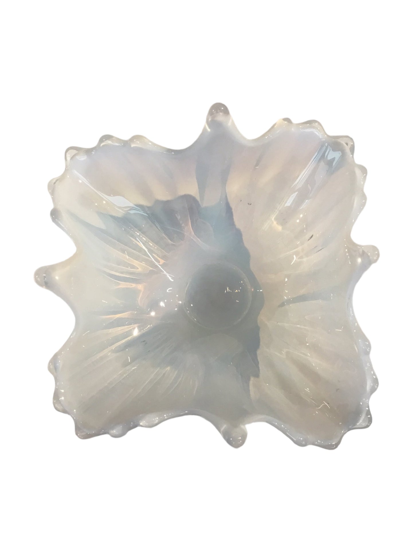 Fostoria Opalescent Dish with Blown Edges