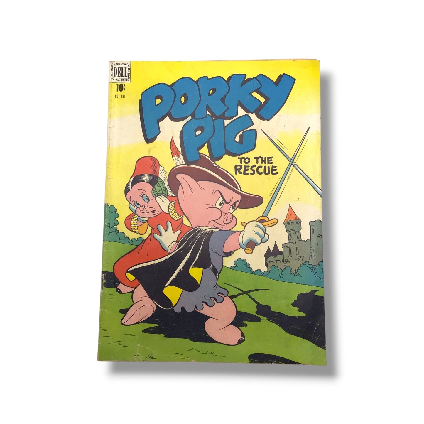 Four Color #191 Porky Pig - "To The Rescue" (1949) Comic Book | Dell Comic